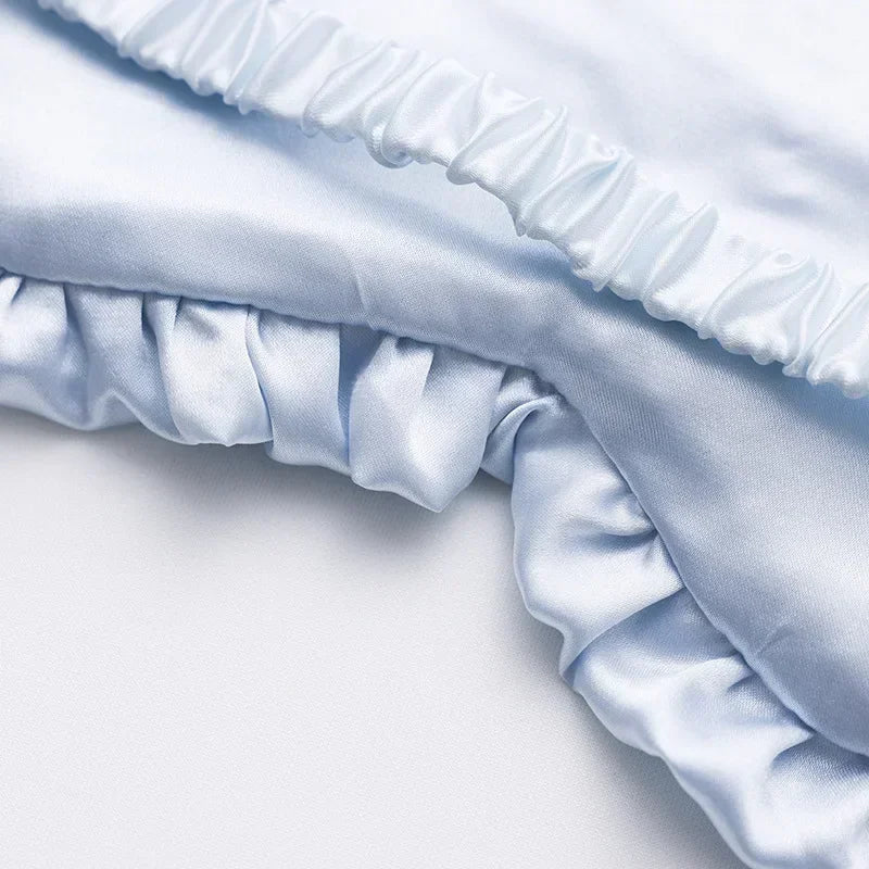 Masque de Nuit Satiné à Volants