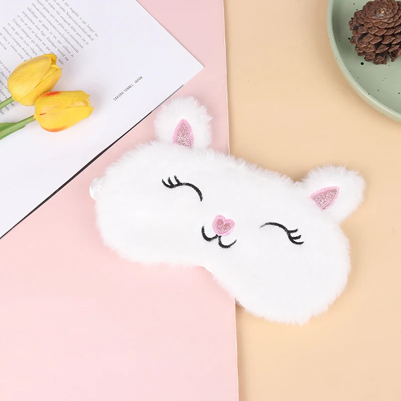 Masque de Nuit Peluche Animaux