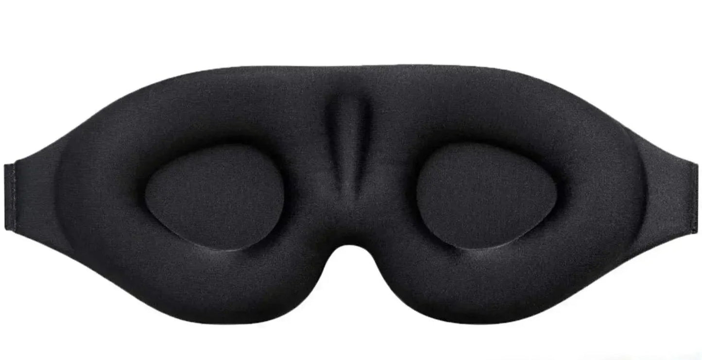 Masque de nuit noir 3D moulé