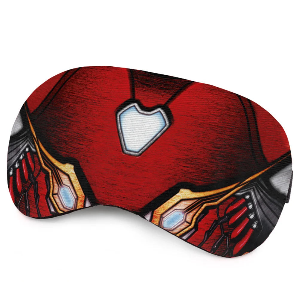 Masque de nuit rouge pour enfant avec design inspiré de Iron man, confortable et ludique