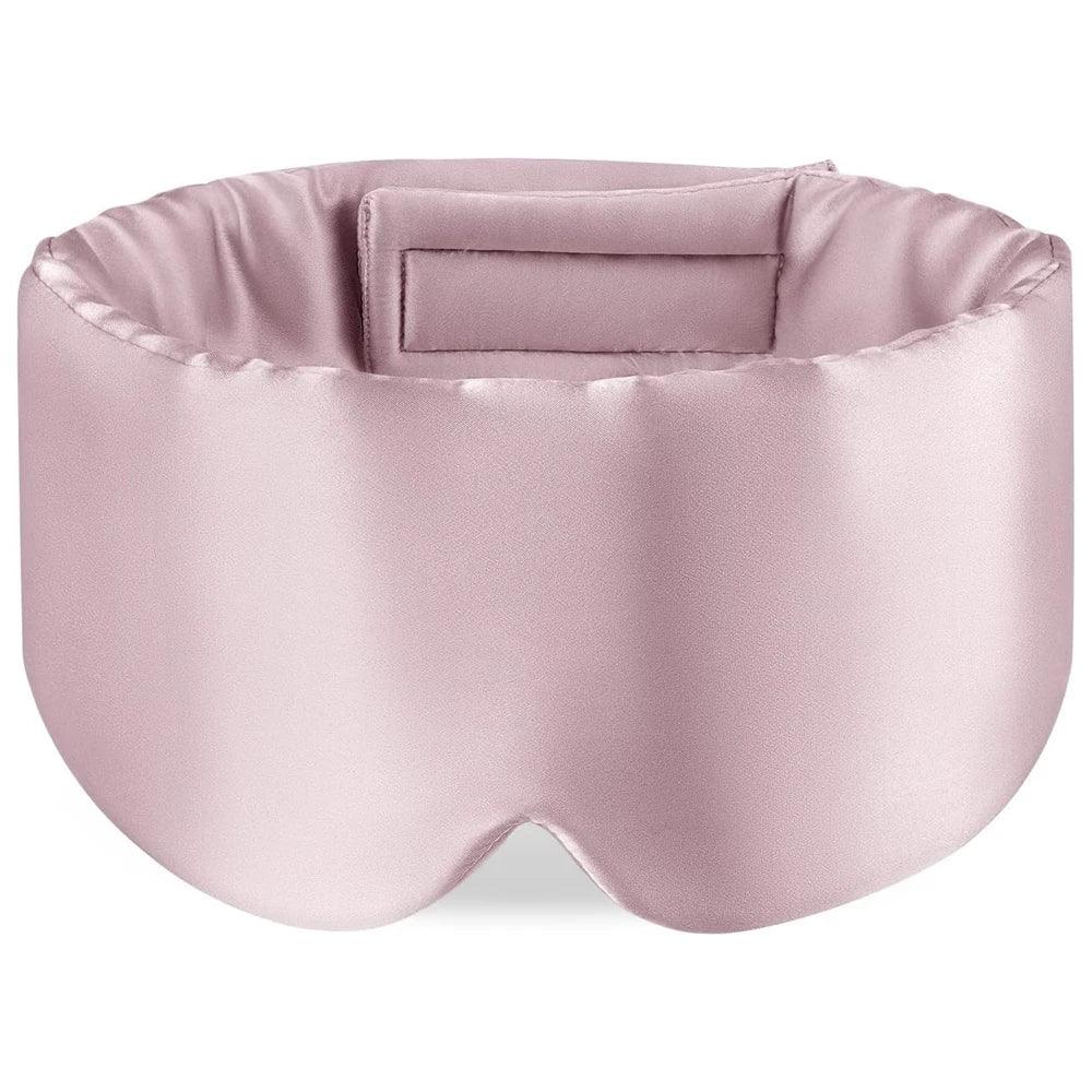 Masque de sommeil rembourré en soie naturelle de mûrier, anti-lumière pour un sommeil profond et confortable