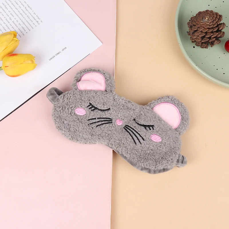 Masque de Nuit Peluche Animaux