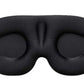 Masque de nuit noir 3D moulé 