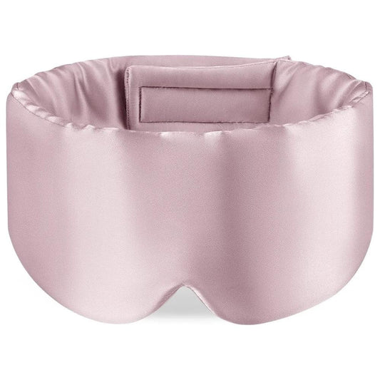 Masque de sommeil rembourré en soie naturelle de mûrier, anti-lumière pour un sommeil profond et confortable